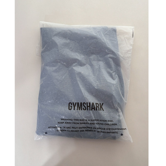 GymShark High Rise Sweat Seamless Leggings Evening Blue Womens Medium New B6A4T - Picture 6 of 7